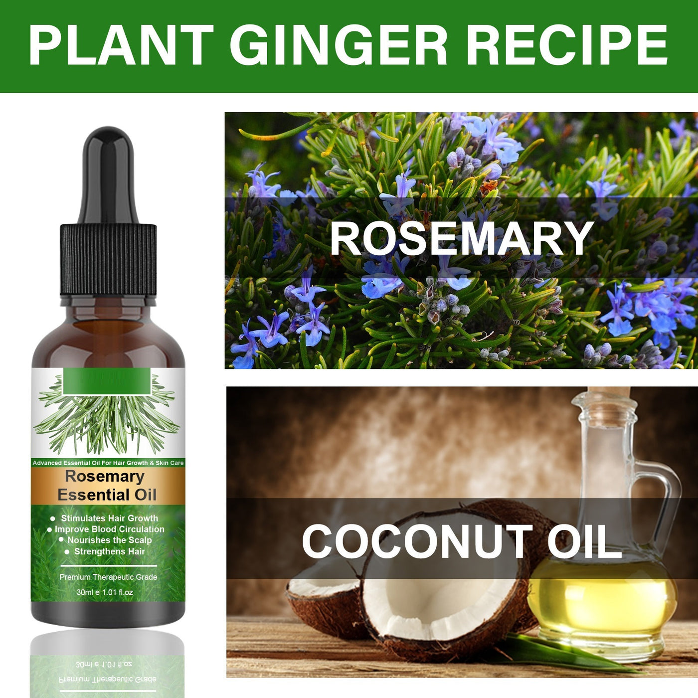 Rosemary Hair Care Essential Oil Anti-loss Hair Scalp Root