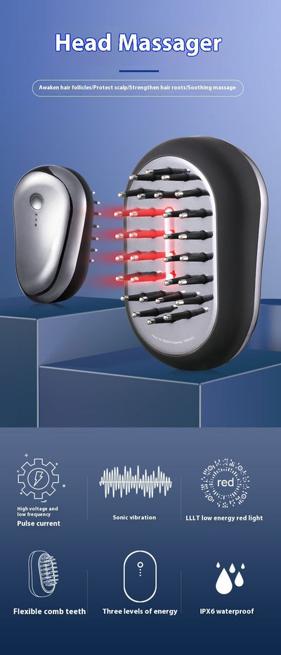 Red Light Vibration Scalp Hair Care