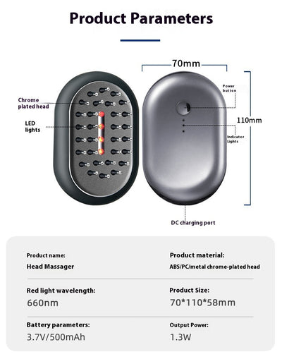 Red Light Vibration Scalp Hair Care